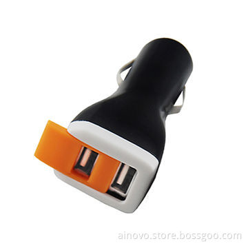 Car charger for iPhone, different colors, 5V/2,100mA